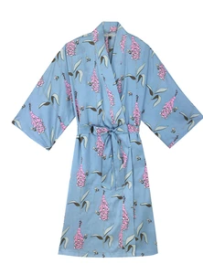 Wrap Kimono, Blue Foxglove