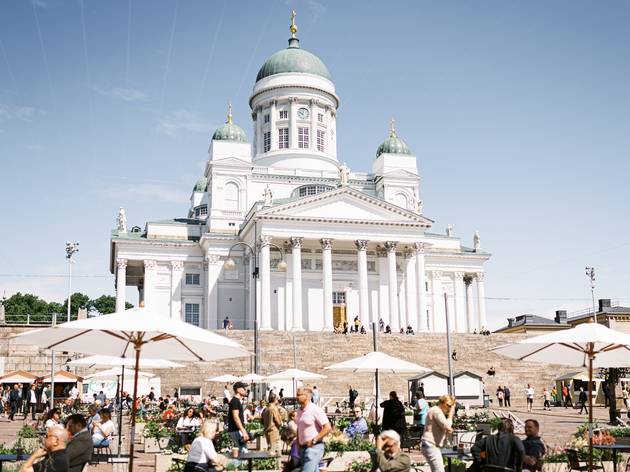 This square in Helsinki is now a huge restaurant