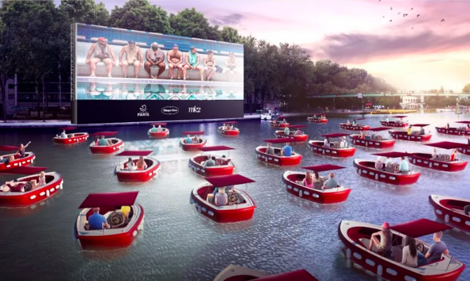 Paris is hosting a one-off floating movie night